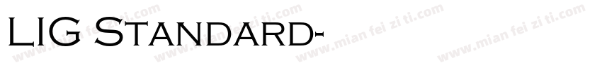 LIG Standard字体转换